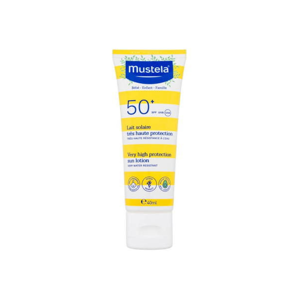 Mustela Bébé Family väga kõrge kaitsega päikesekreem SPF 50+ kaitsev päikesekreem, 40 ml