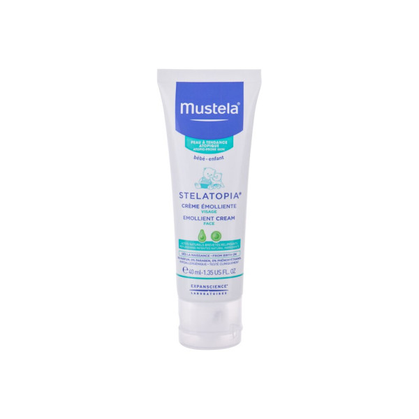 Mustela Bébé Stelatopia Emollient Cream pehmendav näokreem beebidele, 40 ml