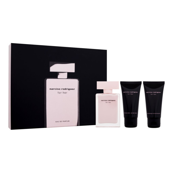 Narciso Rodriguez For Her Eau de Parfum seatud naistele (Edp 50ml + 50ml Body Lotion + 50ml Shower Gel)