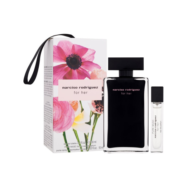 Narciso Rodriguez For Her tualettvee komplekt naistele (Edt 100 ml + Edp Pure Musc 10 ml)