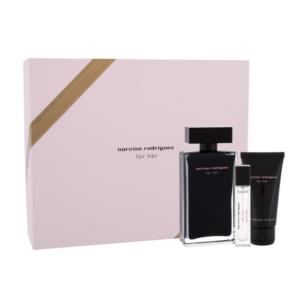 Narciso Rodriguez For Her komplekt naistele (EDT, 100 ml + kehakreem, 50 ml + EDT, 10 ml)