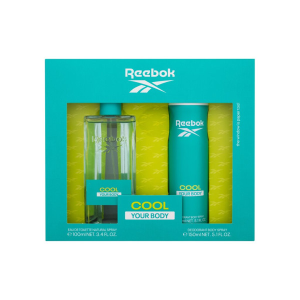 Reebok Cool Your Body komplekt naistele (EDT, 100 ml + pihustatav deodorant, 150 ml)