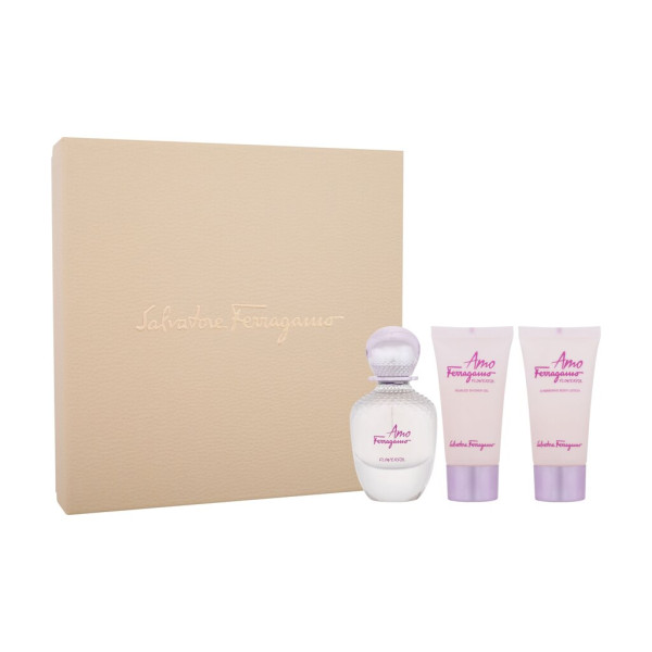 Salvatore Ferragamo Amo Ferragamo Lilleline komplekt naistele (EDT, 50 ml + kehakreem, 50 ml + dušigeel, 50 ml)