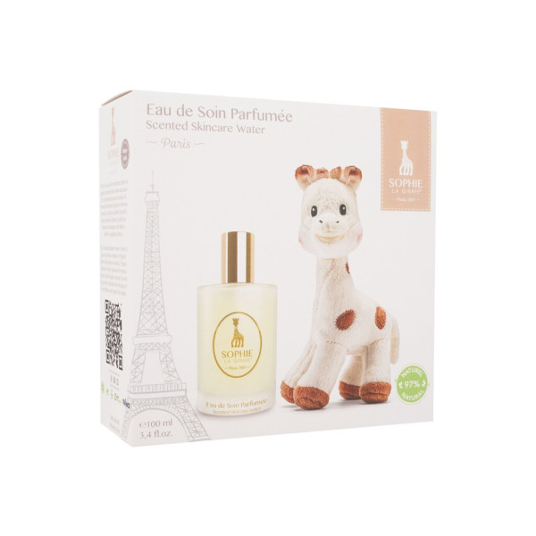 Sophie La Girafe Sophie La Girafe Eau de Soin komplekt lastele (lõhnastatud kehasprei Eau De Soin, 100 ml + plush mänguasi)