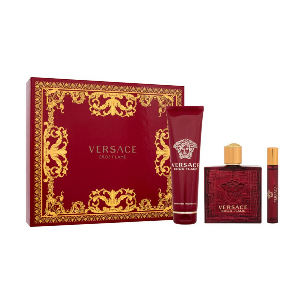 Versace Eros Flame parfüümvee komplekt meestele (Edp 100 ml + dušigeel 150 ml + Edp 10 ml)