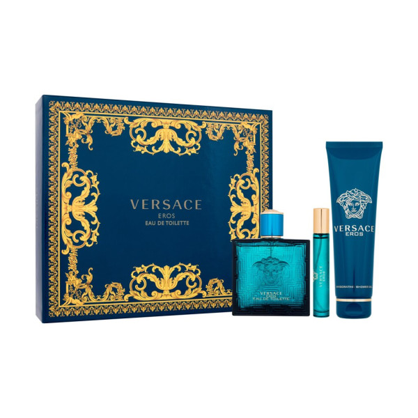 Versace Eros komplekt meestele (EDT, 100 ml + EDT, 10 ml + dušigeel, 150 ml)