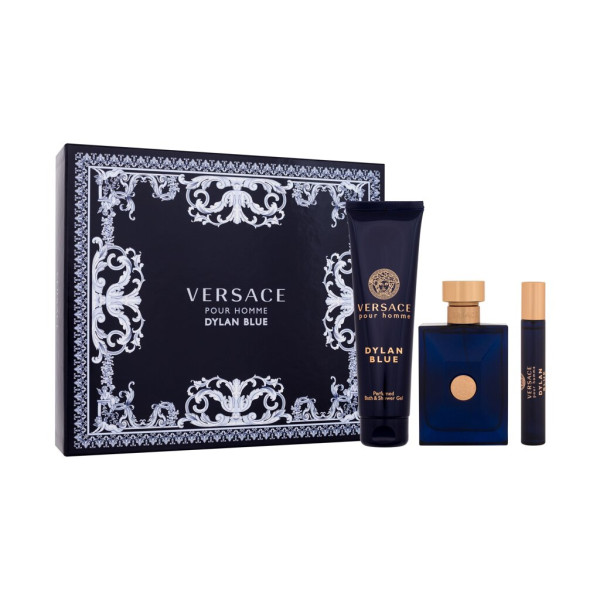 Versace Pour Homme Dylan Blue Eau de Toilette seatud meestele (Edt 100 ml + Edt 10 ml + Shower Gel 150 ml)