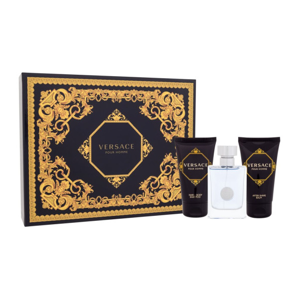 Versace Pour Homme komplekt meestele (EDT, 50 ml + dušigeel, 50 ml + habemeajamisjärgne palsam, 50 ml)