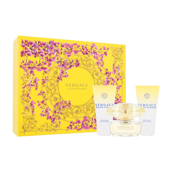 Versace Yellow Diamond komplekt naistele (EDT, 50 ml + kehakreem, 50 ml + dušigeel, 50 ml)