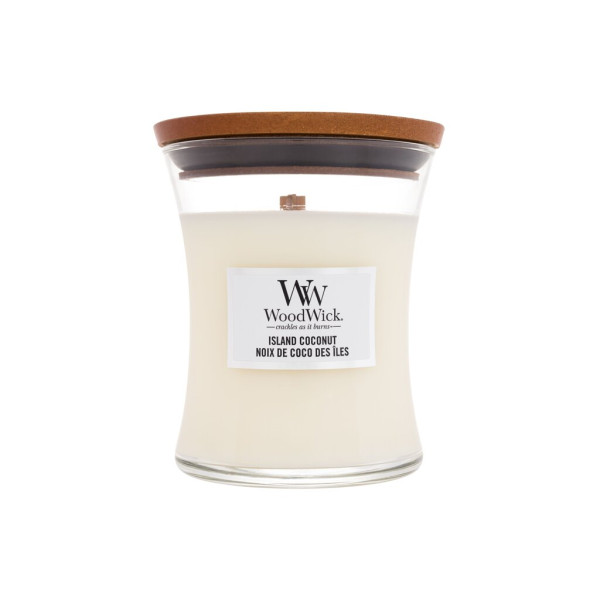 WoodWick Island Coconut Scented Candle lõhnaküünal, 275 g