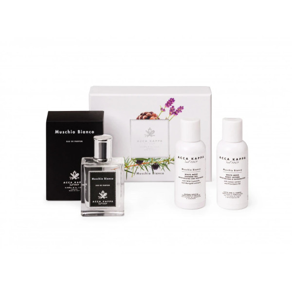 Acca Kappa White Moss set: Eau de Parfum, 50 ml + shower gel, 100 ml + body lotion, 100 ml