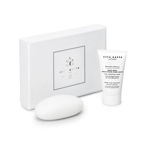 Acca Kappa White Moss set: hand cream, 75 ml+soap 150g