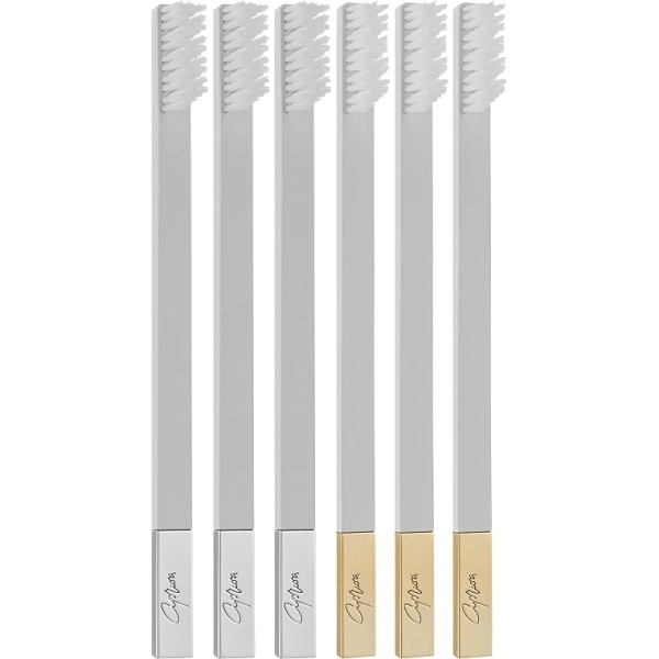 Apriori Slim Medium toothbrush White 6-Pack Set