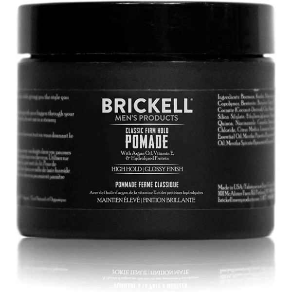 Brickell Men's Classic Firm Hold gel pomade, 59 ml