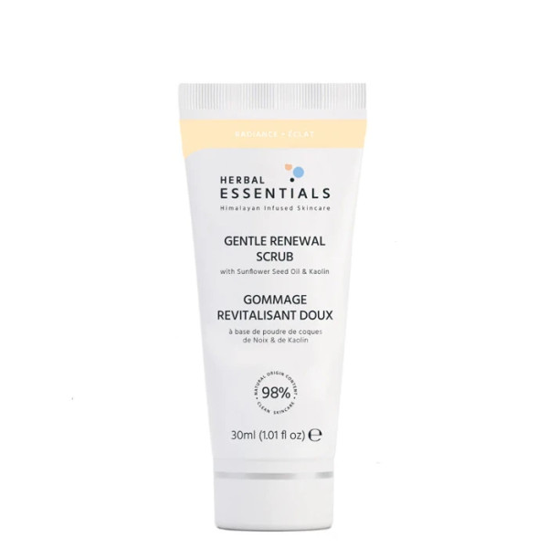 Herbal Essentials Gentle Renewal Scrub With Sunflower Seed Oil And Kaolin, 30 ml