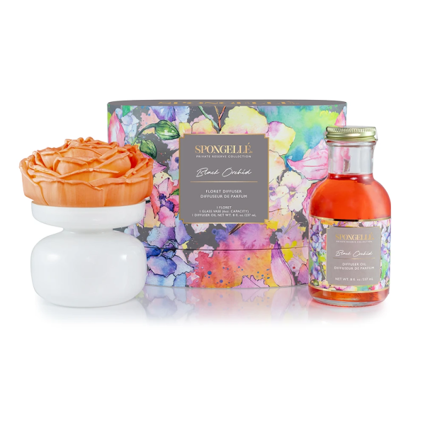 Spongelle Private Reserve Floret Diffuser Black Orchid Gift Set