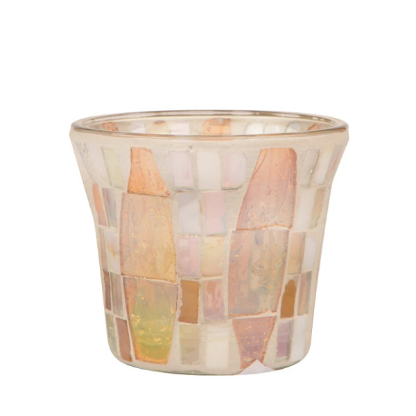 Yankee Candle Gold Wave Mosaic Votive Holder