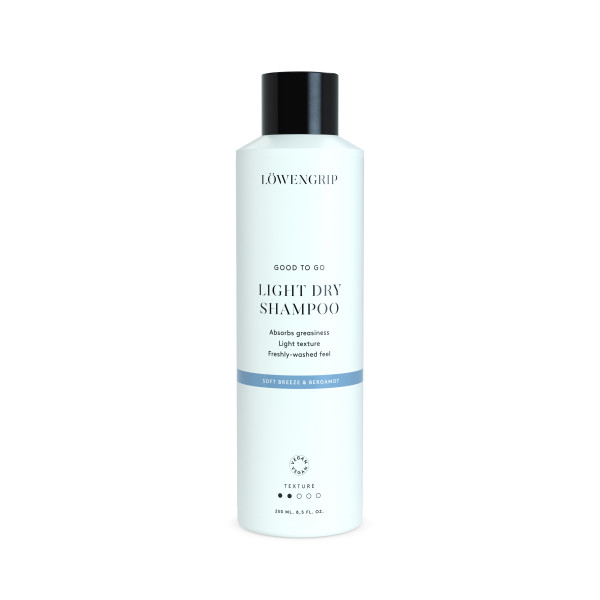 Löwengrip Good To Go Dry Light Shampoo Soft Breeze & Bergamot lengvas sausas šampūnas, 250 ml