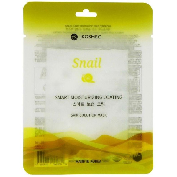 Jkosmec Snail Skin Solution Mask lehtedest näomask teo ekstraktiga, 1 tk.