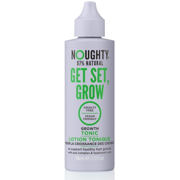 NOUGHTY Get Set Grow juuksekasvu toonik hüaluroonhappe ja hernekompleksiga, 75 ml