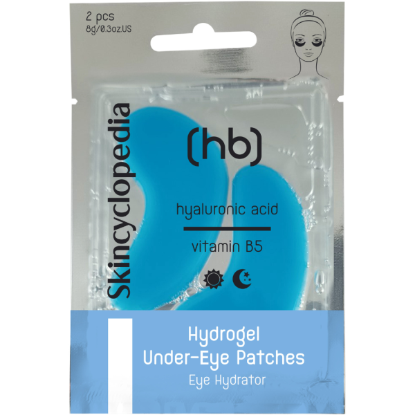 Skincyclopedia Hydrogel Under-Eye Patches Eye Hydrator geel-silmamaskid hüaluroonhappe, vit.B, niatsiinamiidi, keramiidide ja kollageeniga, 2 tk.