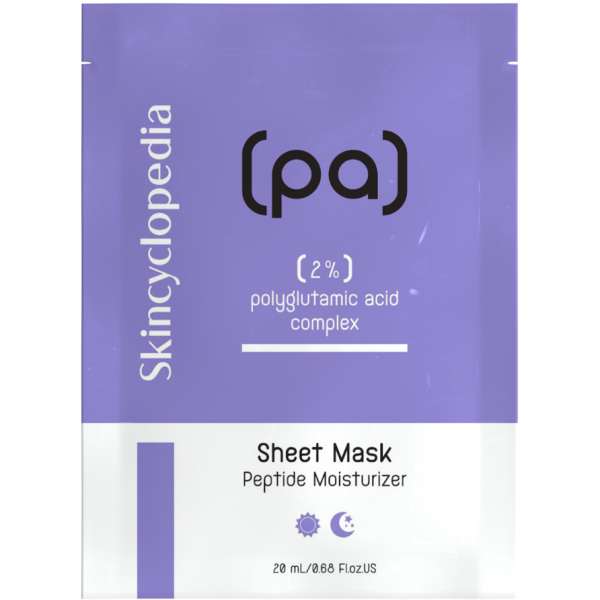 Skincyclopedia Sheet Mask Peptide Moisturizer niisutav lehtmask polüglutamiinhappega, 1 tk.