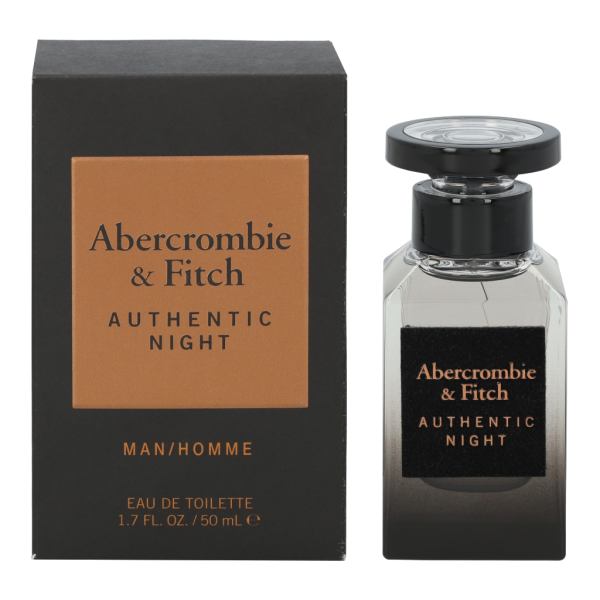 Abercrombie & Fitch Authentic Night Men EDT tualettvesi meestele, 50 ml