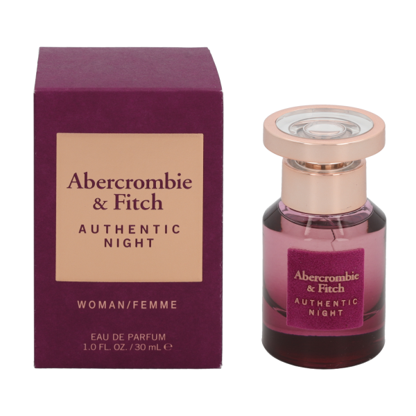 Abercrombie & Fitch Authentic Night Women EDP parfüümvesi naistele, 30 ml