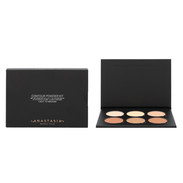 Anastasia Beverly Hills Contour Powder Kit, kompaktne kontuurimise palett, toon: kerge kuni keskmine, 18 g