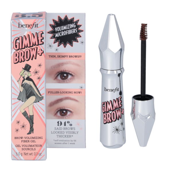 Benefit Gimme Brow+ Brow-Volumising Fibre Gel kulmugeel, toon: 3,5 Warm Auburn, 3 g