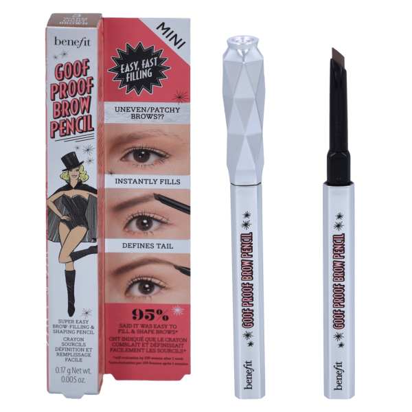 Benefit Goof Proof Mini Brow Shaping Pencil, toon: 03 Warm Light Brown, 0,17 g