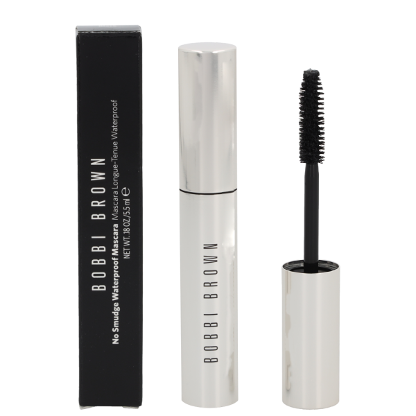 Bobbi Brown No-Smudge Waterproof Mascara veekindel ripsmetušš, toon: 1 Black, 5,5 ml