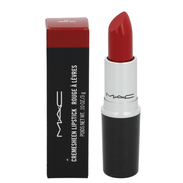 MAC Cremesheen Lipstick huulepulk, toon: 201 Brave Red, 3 g