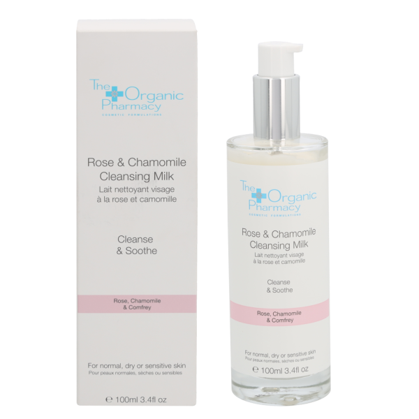 The Organic Pharmacy Rose & Chamomile Cleansing Milk puhastuspiim, 100 ml