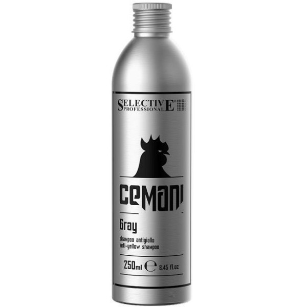 Selective Professional CEMANI GREY, 250 ml šampoon kollaste toonide vastu hallidele juustele