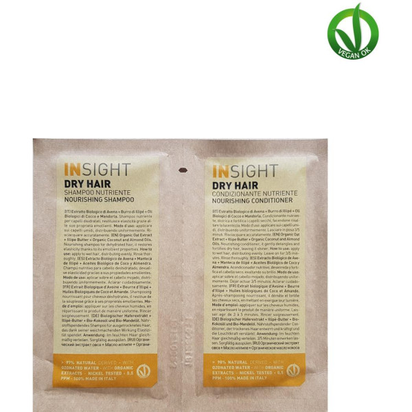 Insight Professional Sample DRY HAIR toitev šampoon, 10 ml, palsam, 10 ml