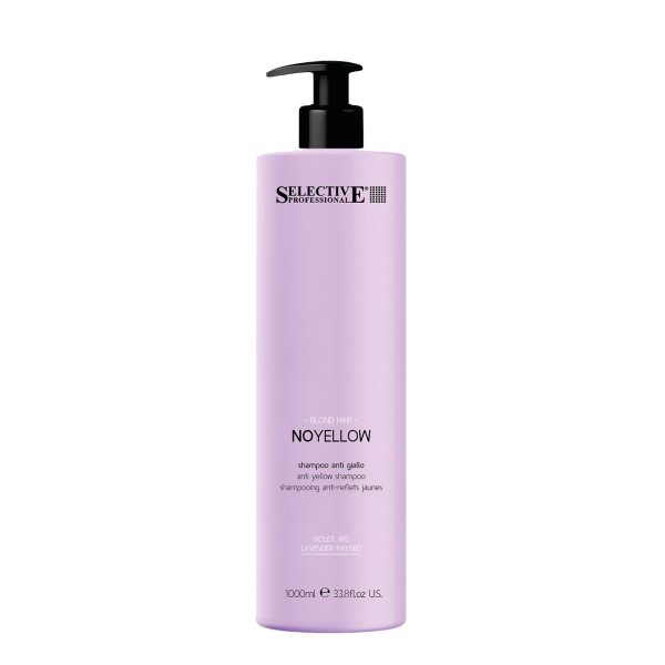 Selective Professional NO YELLOW Blond hair Shampoo neutraliseerib kollaseid toone, 1000 ml