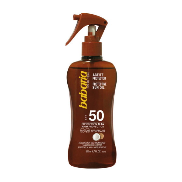 Babaria Coconut Protective Sun Oil SPF 50, päikesekaitseõli, 200 ml