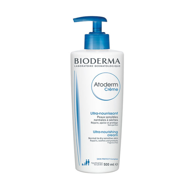 Bioderma Atoderm Crème Ultra Parfumée intensiivselt niisutav ja toitev kehakreem, 500 ml