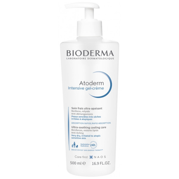 Bioderma Atoderm Intensive Gel Cream - kreem väga kuivale atoopilisele nahale, 500 ml