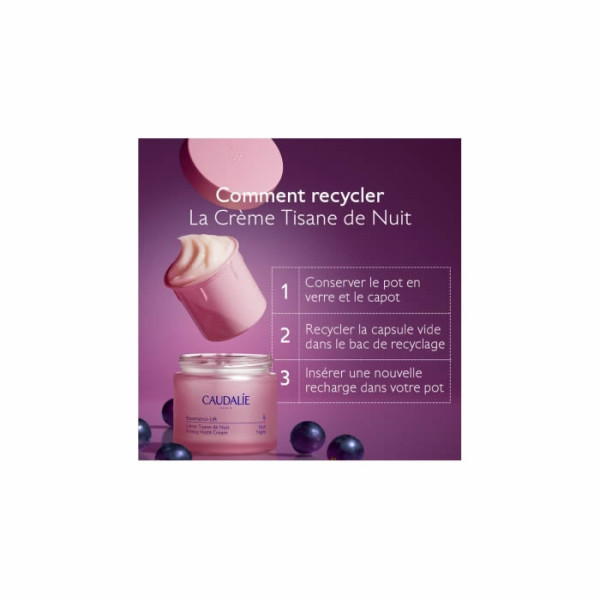 Caudalie Resveratrol- Lift Night Tisane Cream Refill öö näokreemi täitmine, 50 ml