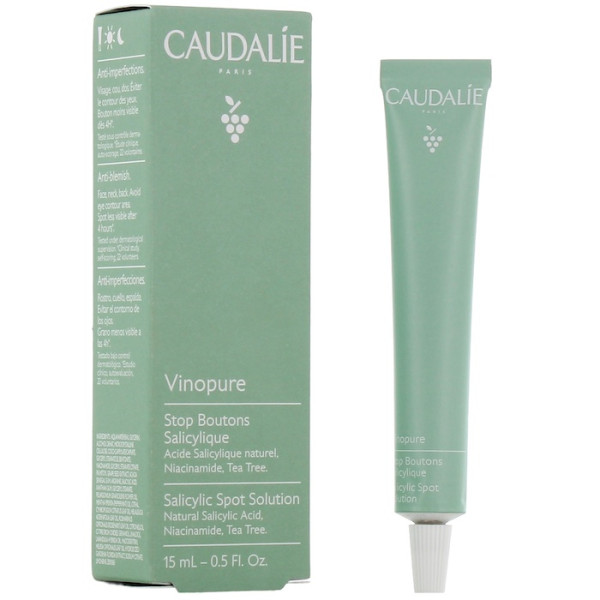 Caudalie Vinopure Salicylic Spot Solution akneravim salitsüülhappega, 15 ml