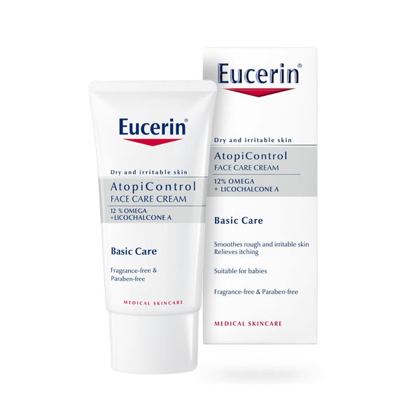 Eucerin Atopicontrol näohoolduskreem kuivale ja ärritunud nahale, 50 ml