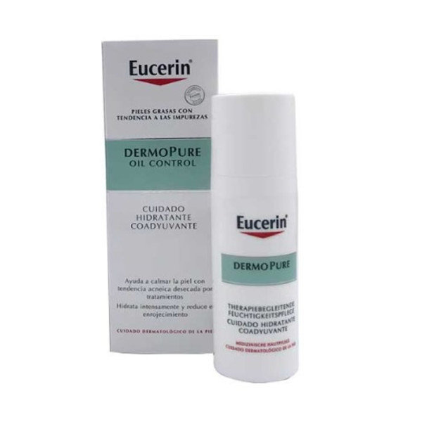 Eucerin Dermopure Oil Control Adjuvant Moisturizing Care niisutav kreem aknele kalduvale nahale, 50 ml