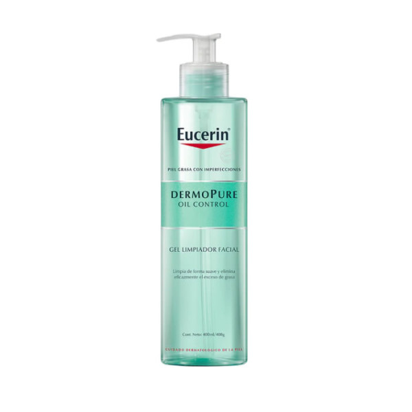 Eucerin Dermopure Oil Control Facial Gel rasuse naha näopuhastusgeel, 400 ml