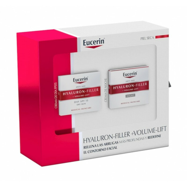 Eucerini Hyaluron-Filler + Volume-Lift näokreemide komplekt (päevakreem, 50 ml + öökreem, 50 ml)