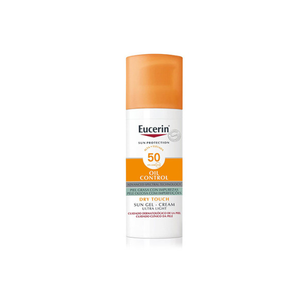 Eucerin Oil Control geeliga päikesekaitsekreem SPF 50+, 50 ml