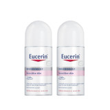 Eucerin Roll On Deodorant Sensitive Skin rulldeodorant tundlikule nahale, 2 x 50 ml