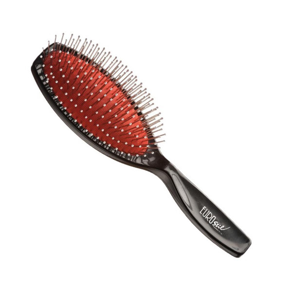 Eurostil Brush Gusset Pua Bola Keskmise juuksehari, 1 tk, must