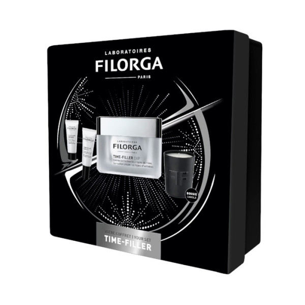 Filorga Time-Filler 5 XP näohoolduskomplekt (näokreem, 50 ml + silmakreem, 4 ml + näoseerum, 7 ml + küünal)